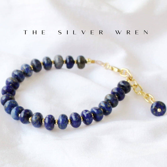 Midnight Lapis Beaded Bracelet