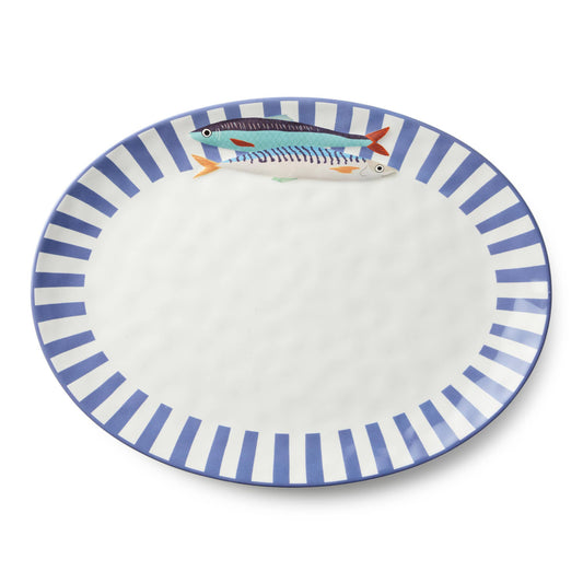 Something Fishy Oval Platter 16" x 12"