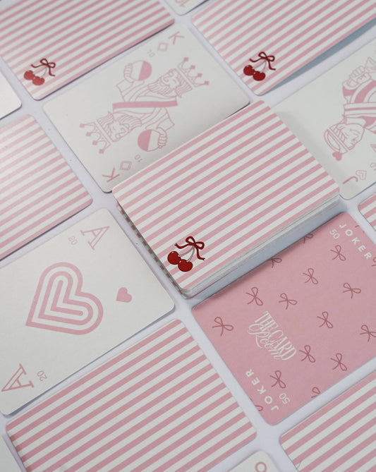 Pink + Cherry Canasta Cards with Points