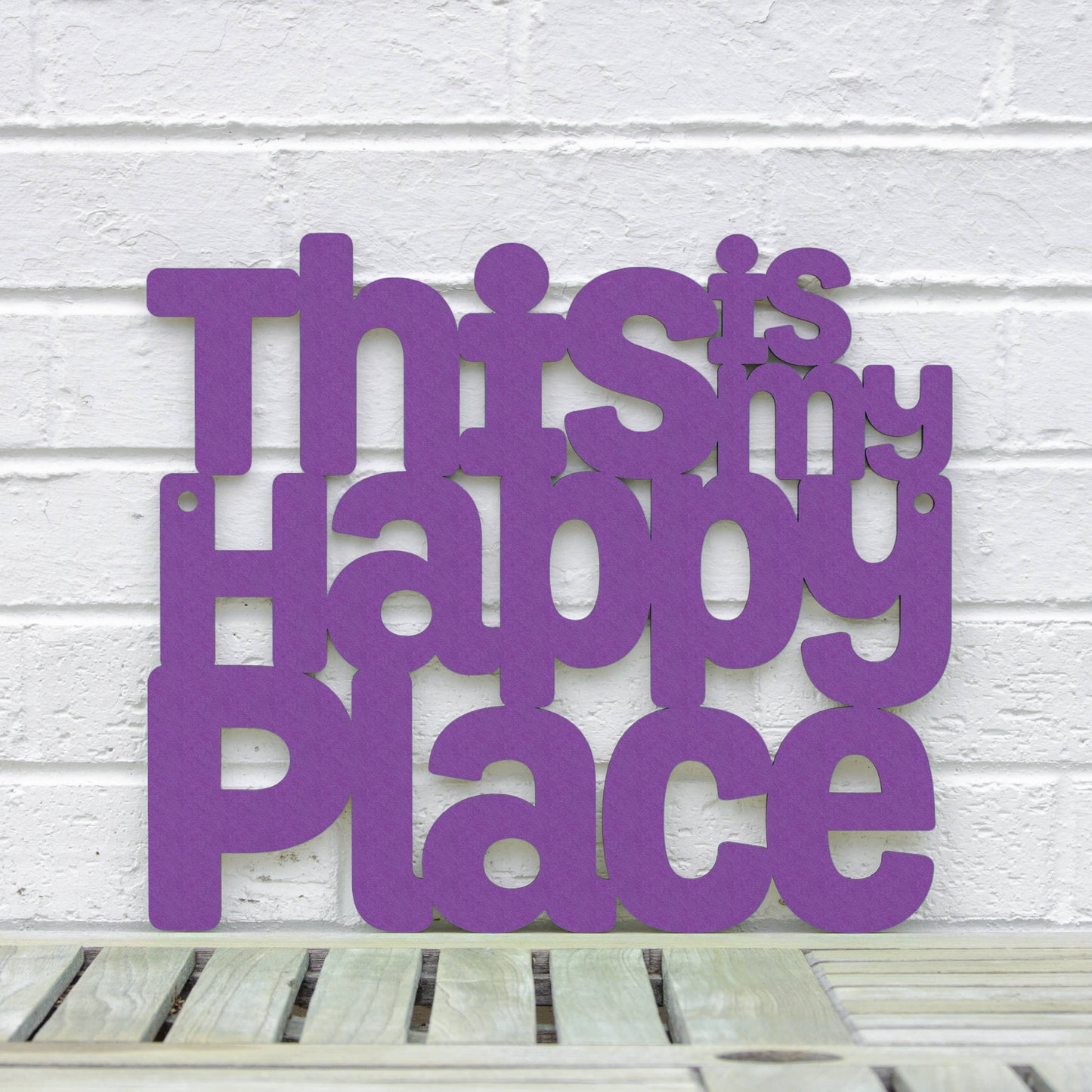 This Is My Happy Place Laser Cut Wood Wall Decor
