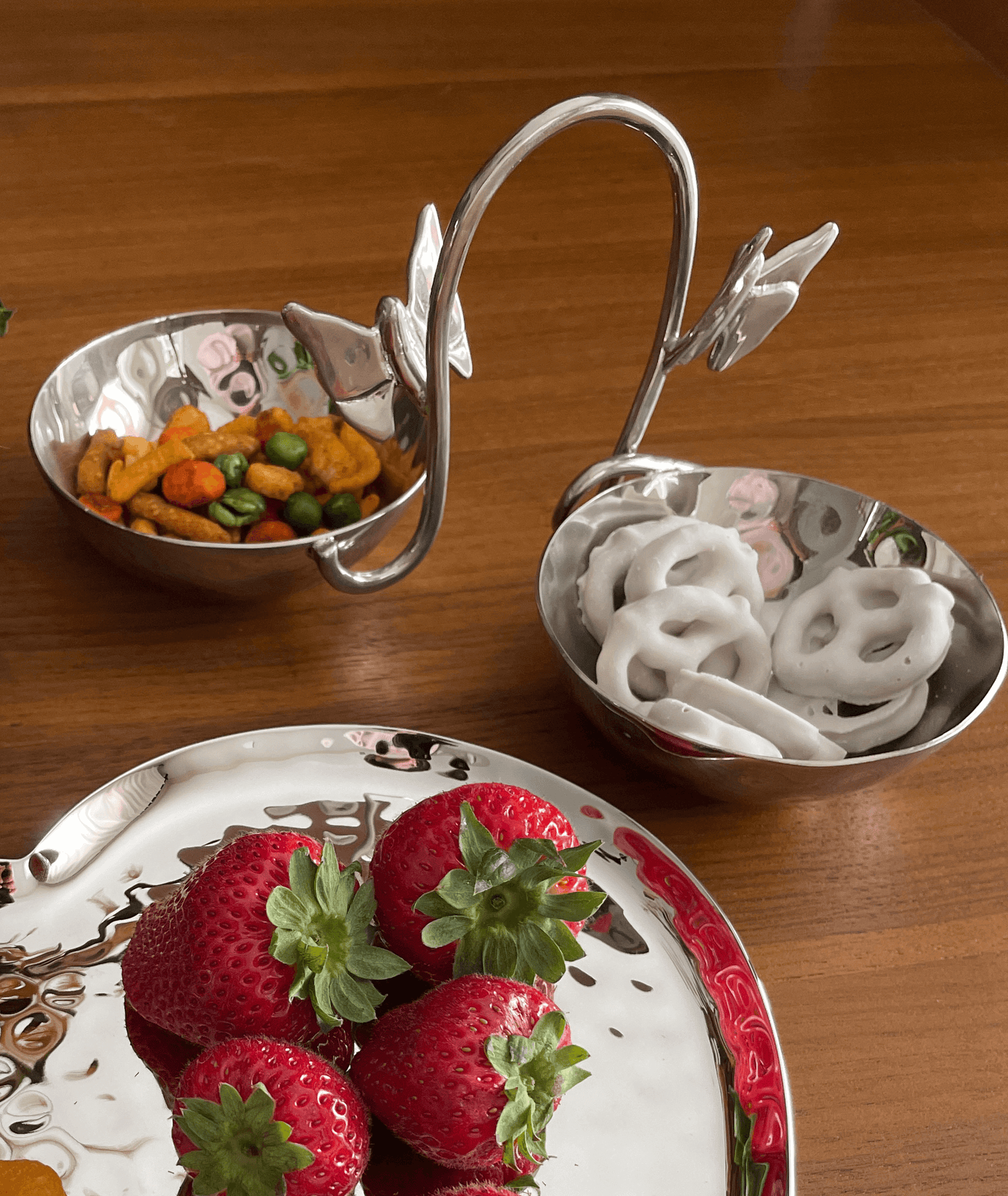 Butterfly 2 Bowl Connected Set in Stainless Steel