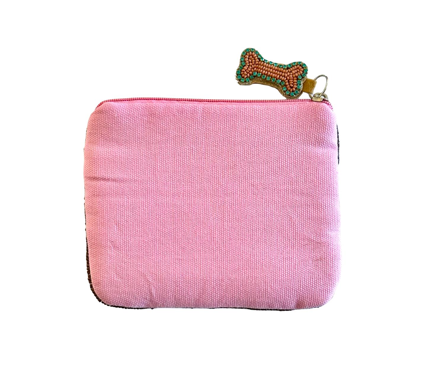 French Bulldog Coin Purse Lily Posh, Beaded Dog Bag 