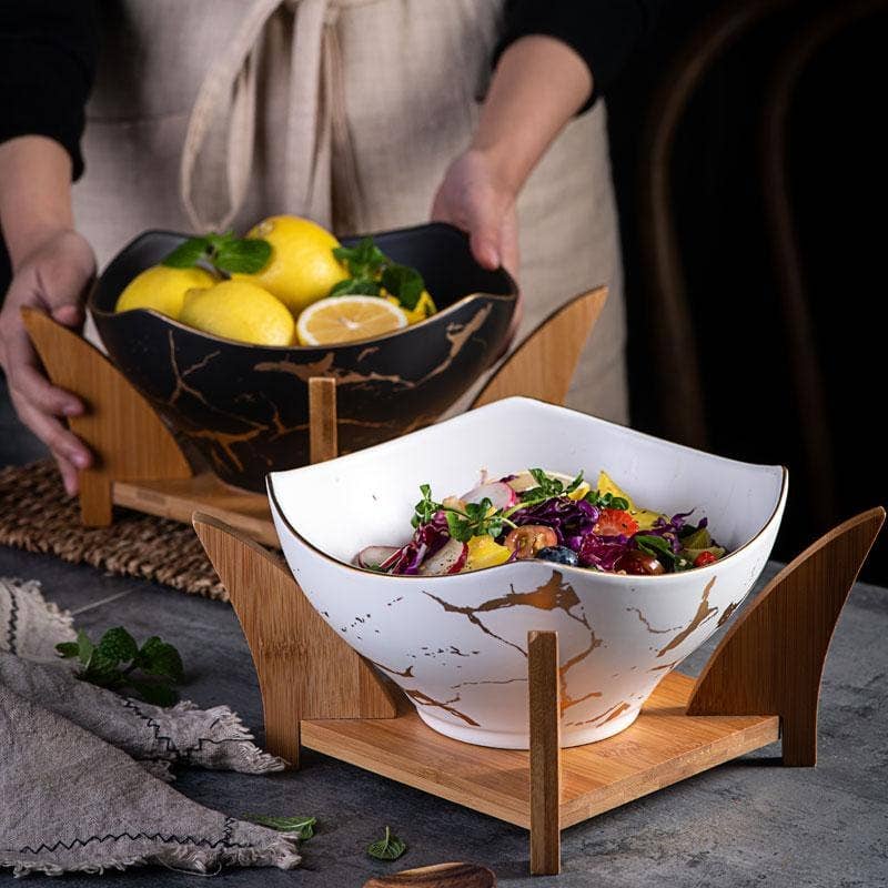 Marble Salad Bowl