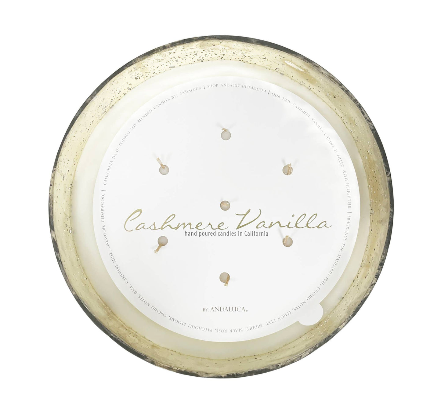 Cashmere Vanilla Mercury Candle Bowl