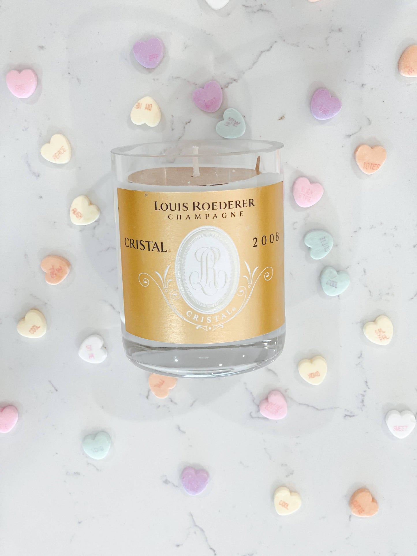 Recycled Cristal Candle