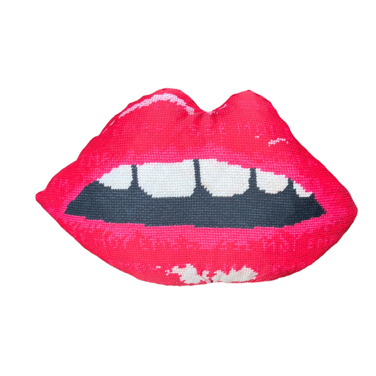 Organic Cotton Sateen "Moi" Sculpted Lips Pillow