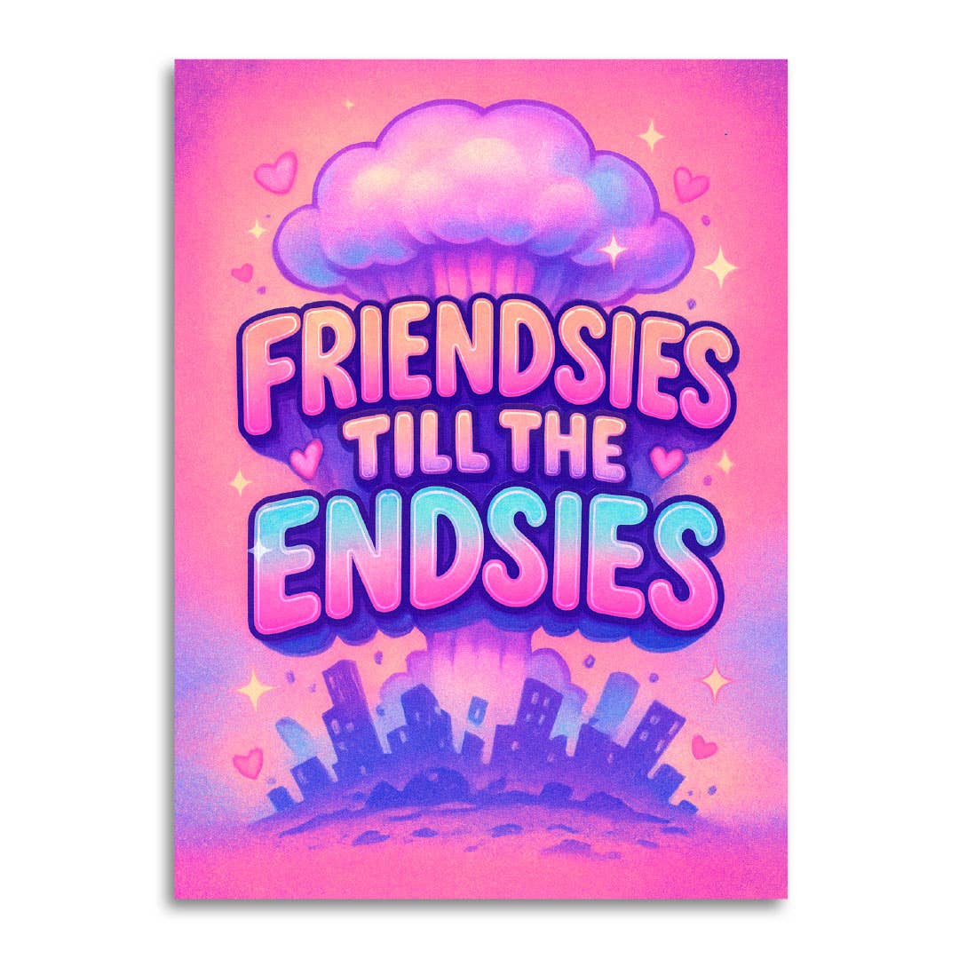 Friendsies Till the Endsies – Dark Humor Friendship Card