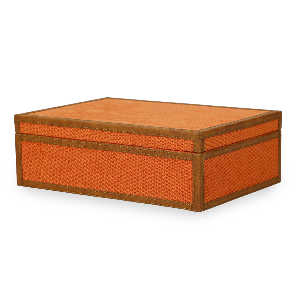 Acre Orange Cotton Jute Jewelry Box