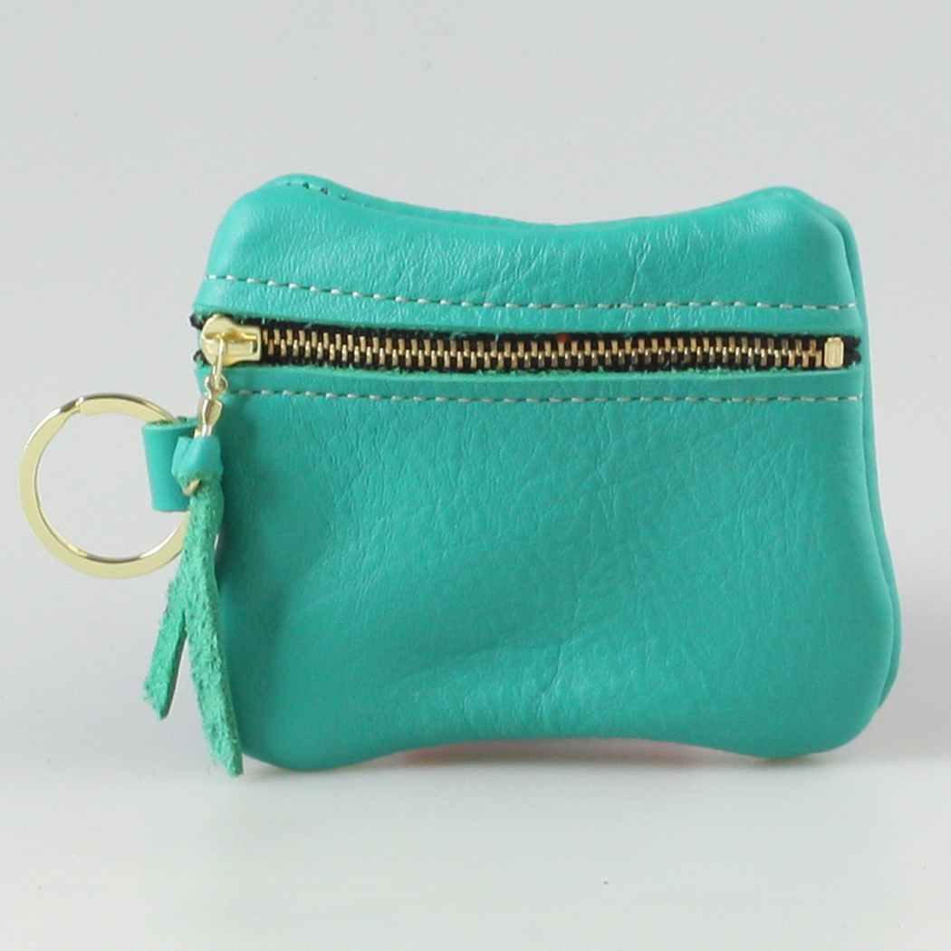 Soft Leather Zippered Pouch