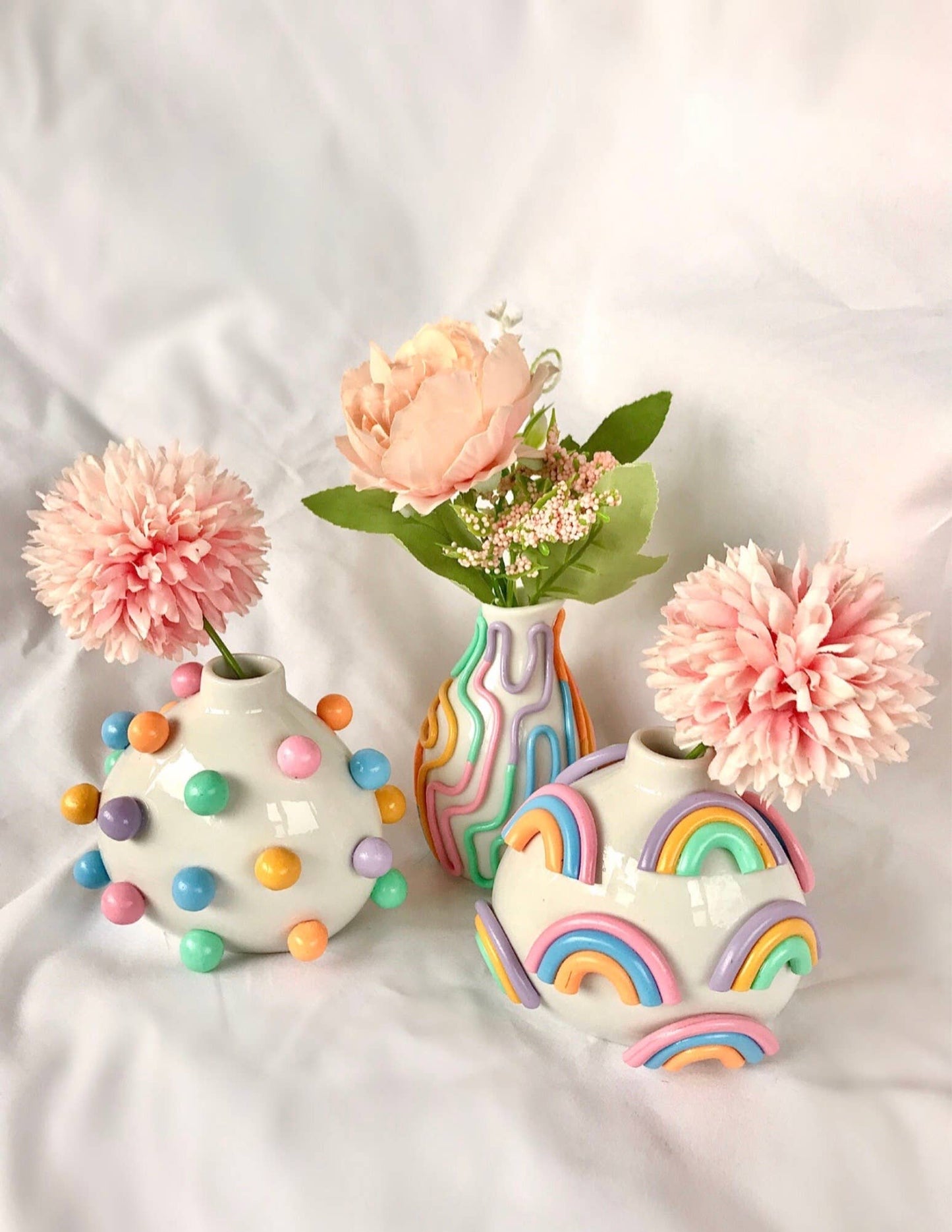 Retro Eclectic Colorful Bud Vase- Boho Mini Vase (Designers' Pick)