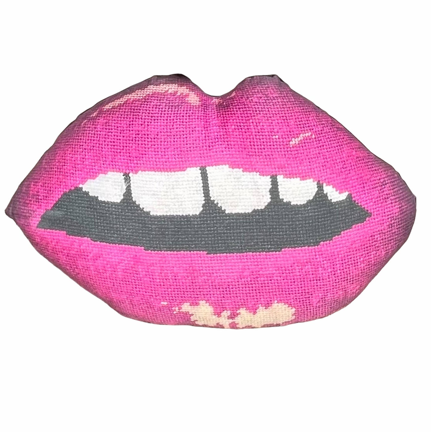 Organic Cotton Sateen "Moi" Sculpted Lips Pillow