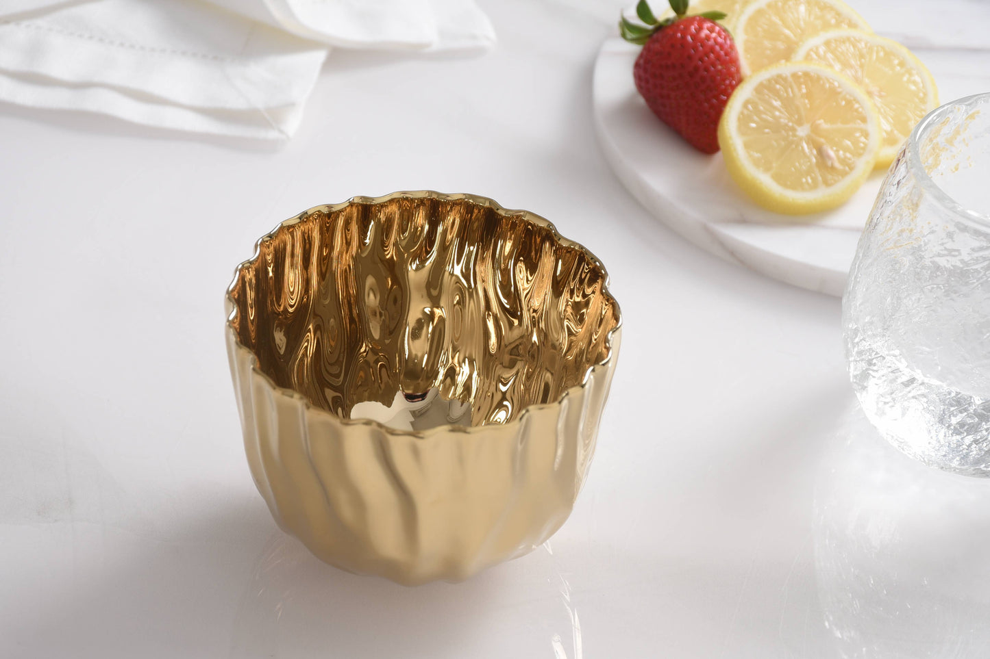 Gold Snack Bowl