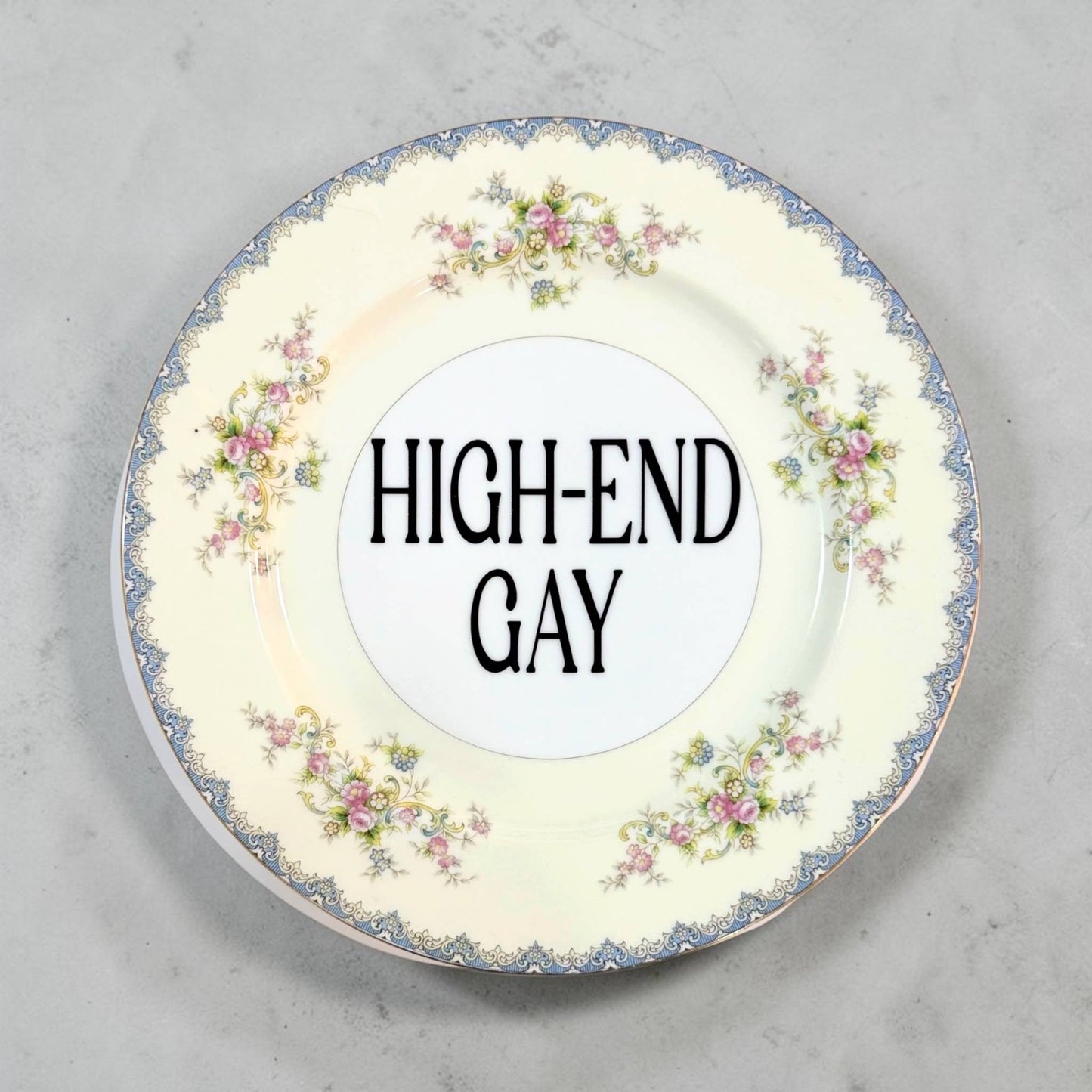 High-End Gay Vintage Plate