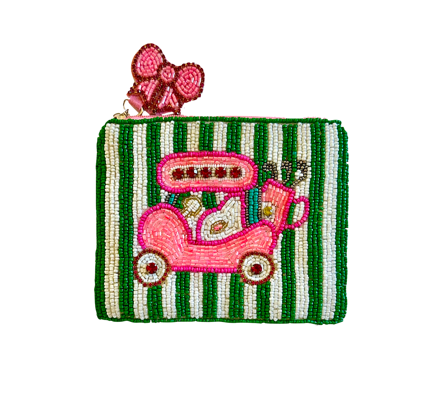 Golf Cart Coin Pouch, Golf Clubs, Beaded Bags