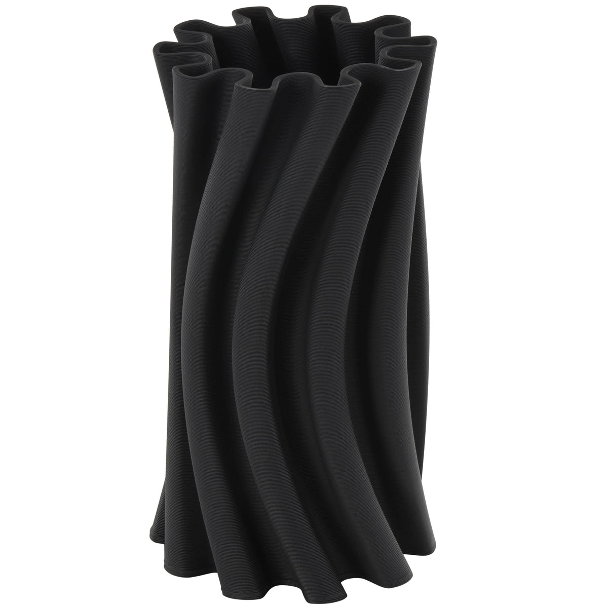 Contemporary Black Ceramic Vase -