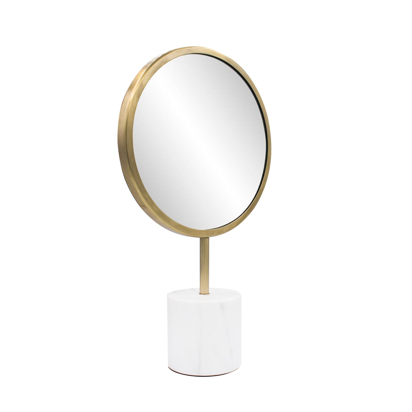 The Bogna Marble Tabletop Mirror, Round
