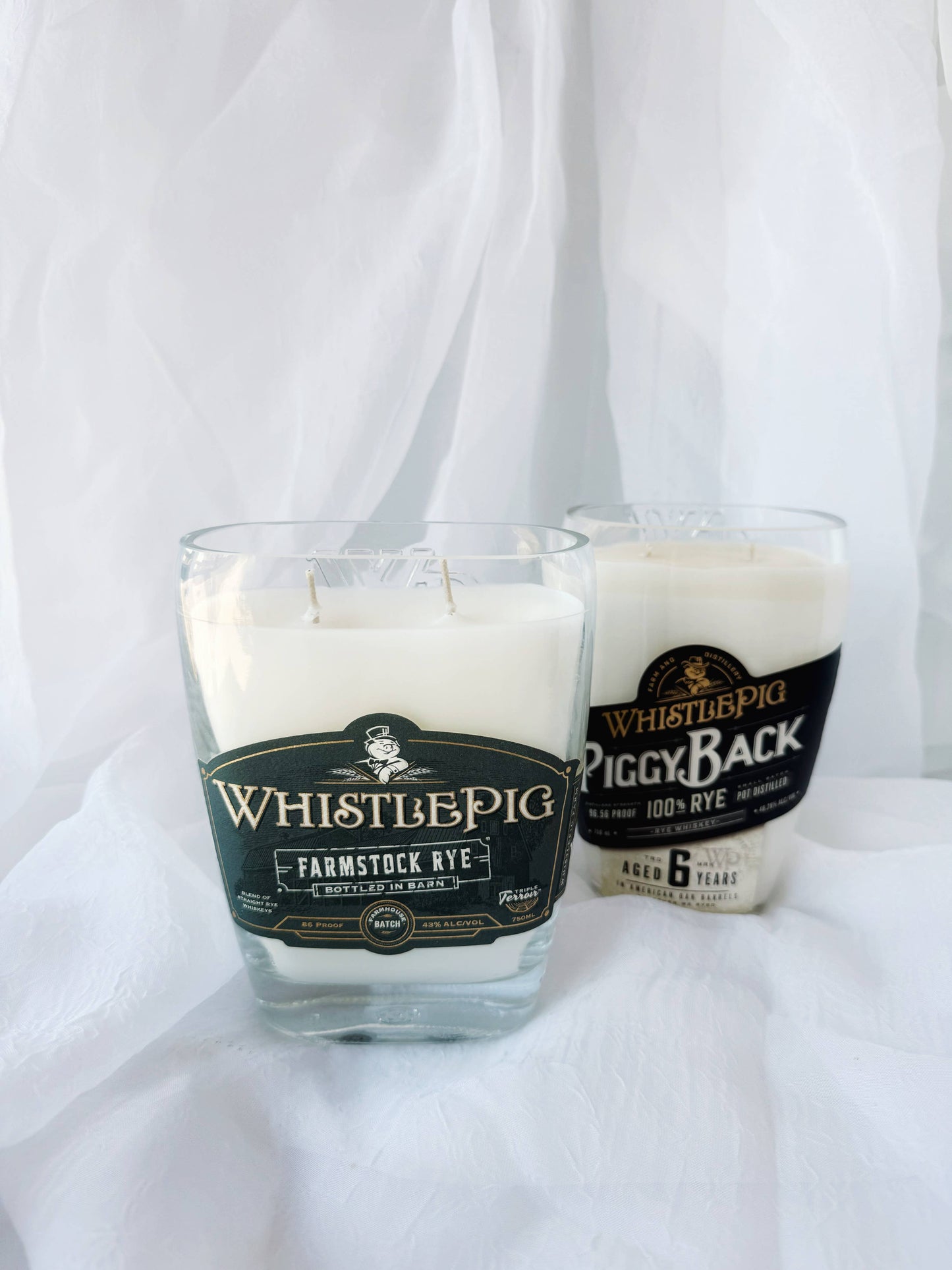 Recycled Whistle Pig Candle