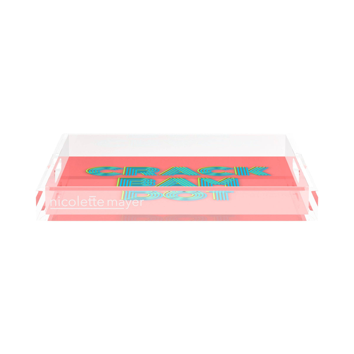 Mahjong Crack Bam Dot Petal Tendril Square Decorative Tray