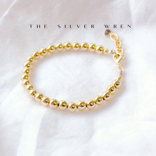 Luxe Gold Beaded Bracelet