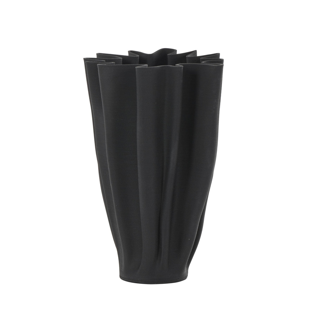 Contemporary Black Ceramic Vase