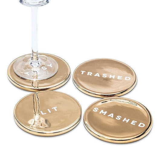 Drunk Expressions Coasters (Set of 4) (Limited Quantities)
