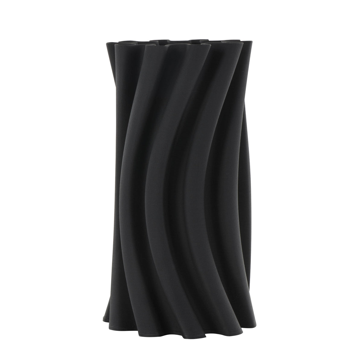 Contemporary Black Ceramic Vase -