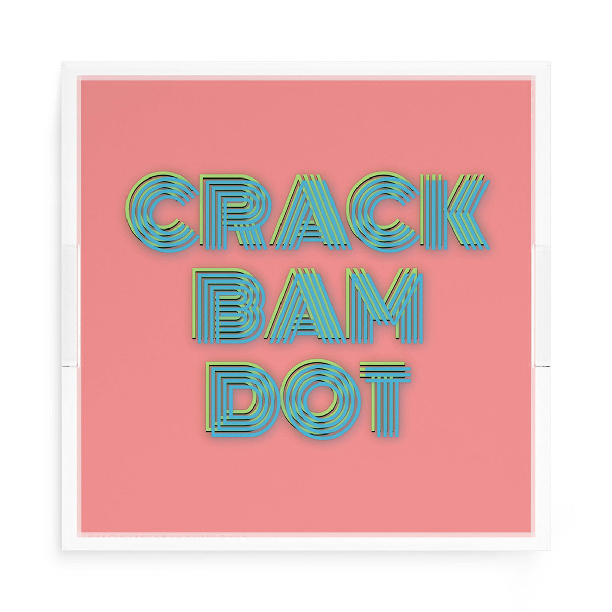 Mahjong Crack Bam Dot Petal Tendril Square Decorative Tray