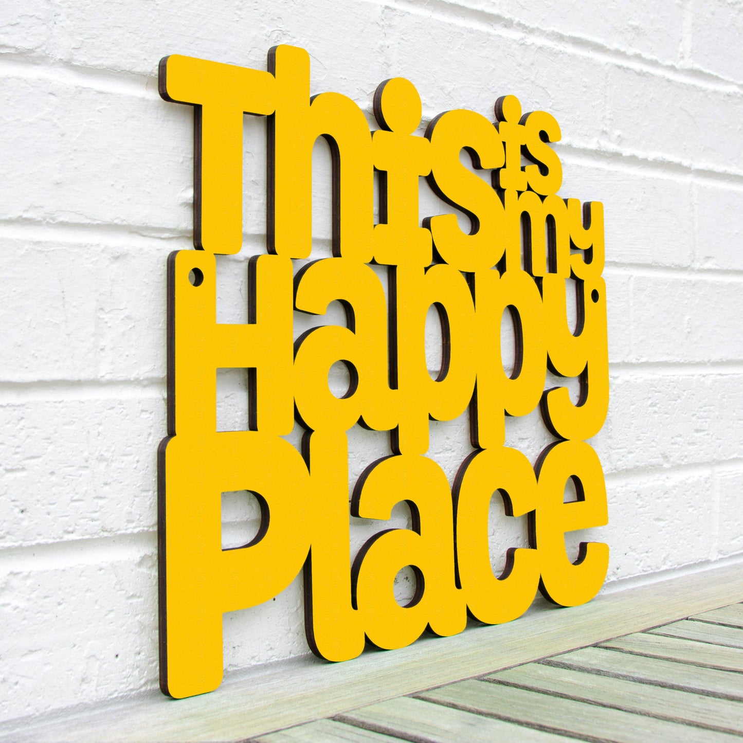 This Is My Happy Place Laser Cut Wood Wall Decor