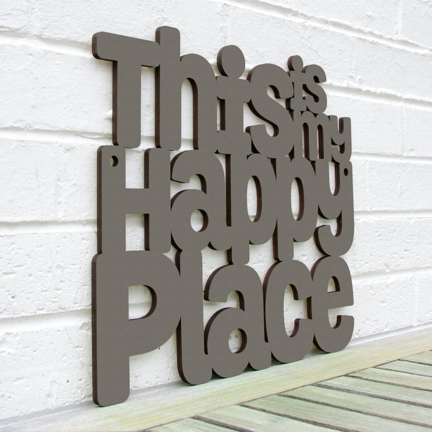 This Is My Happy Place Laser Cut Wood Wall Decor