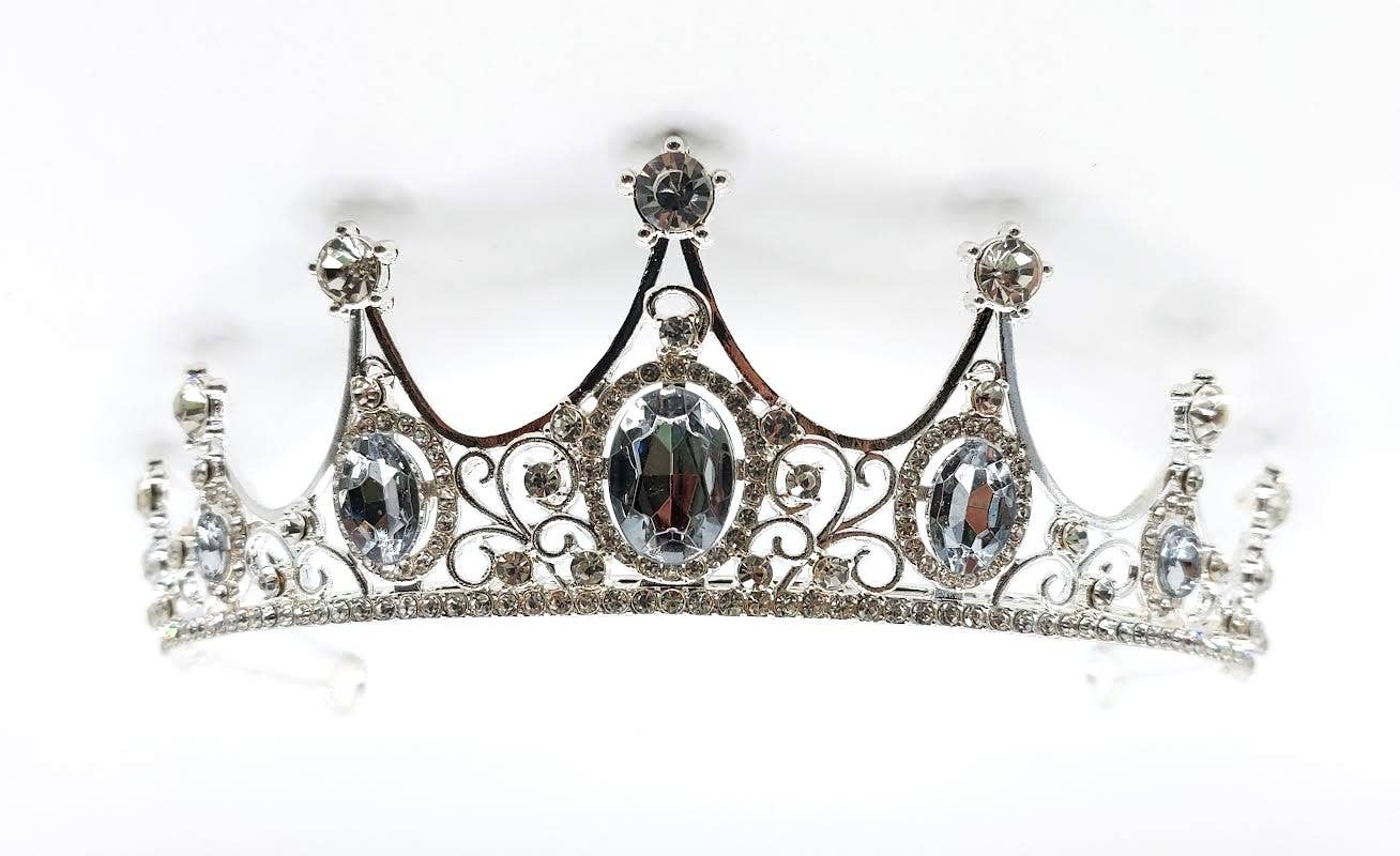 Faux Silver and Crystal Tiara