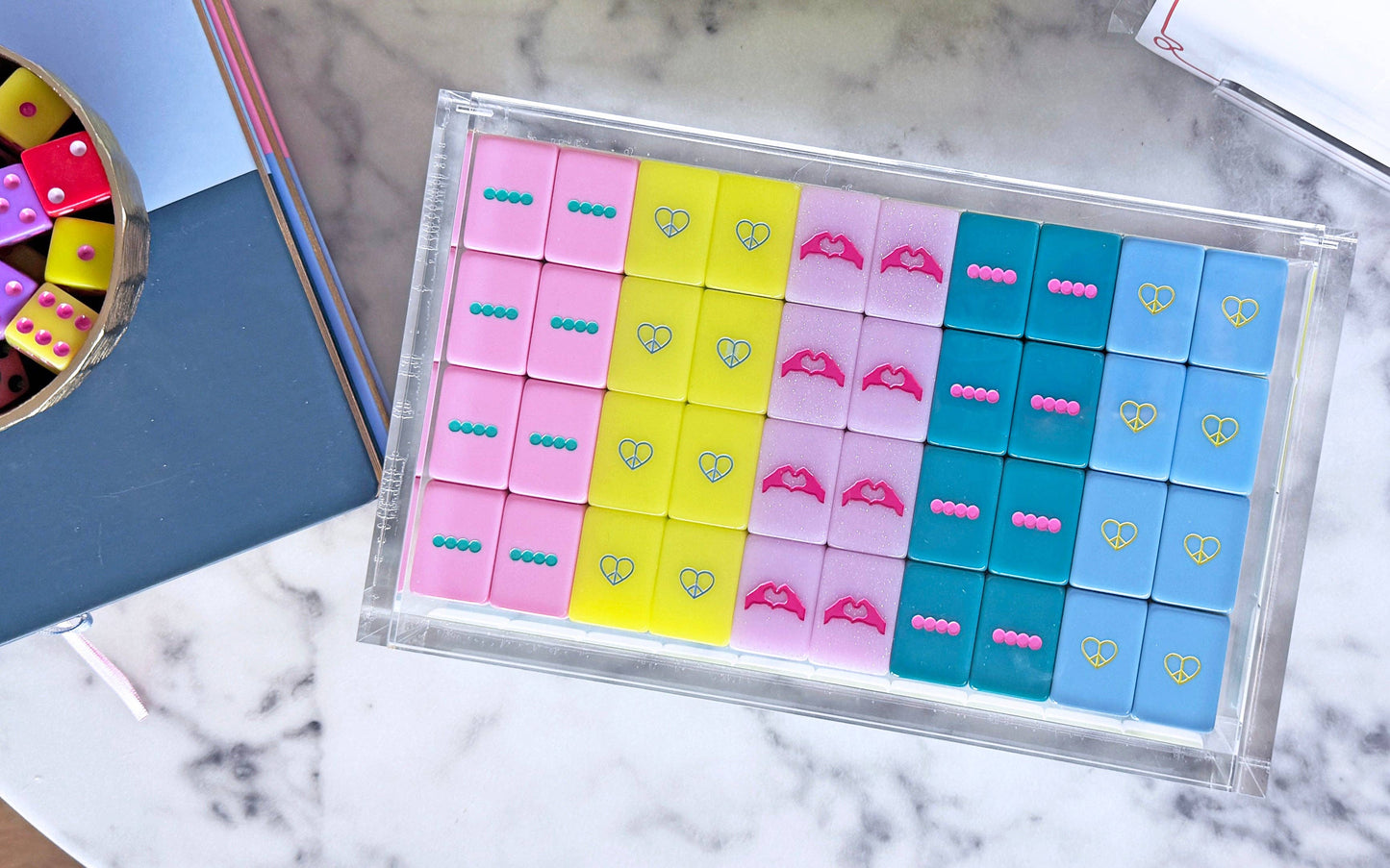 Lucite Mahjong Tile Display Box - Final Sale