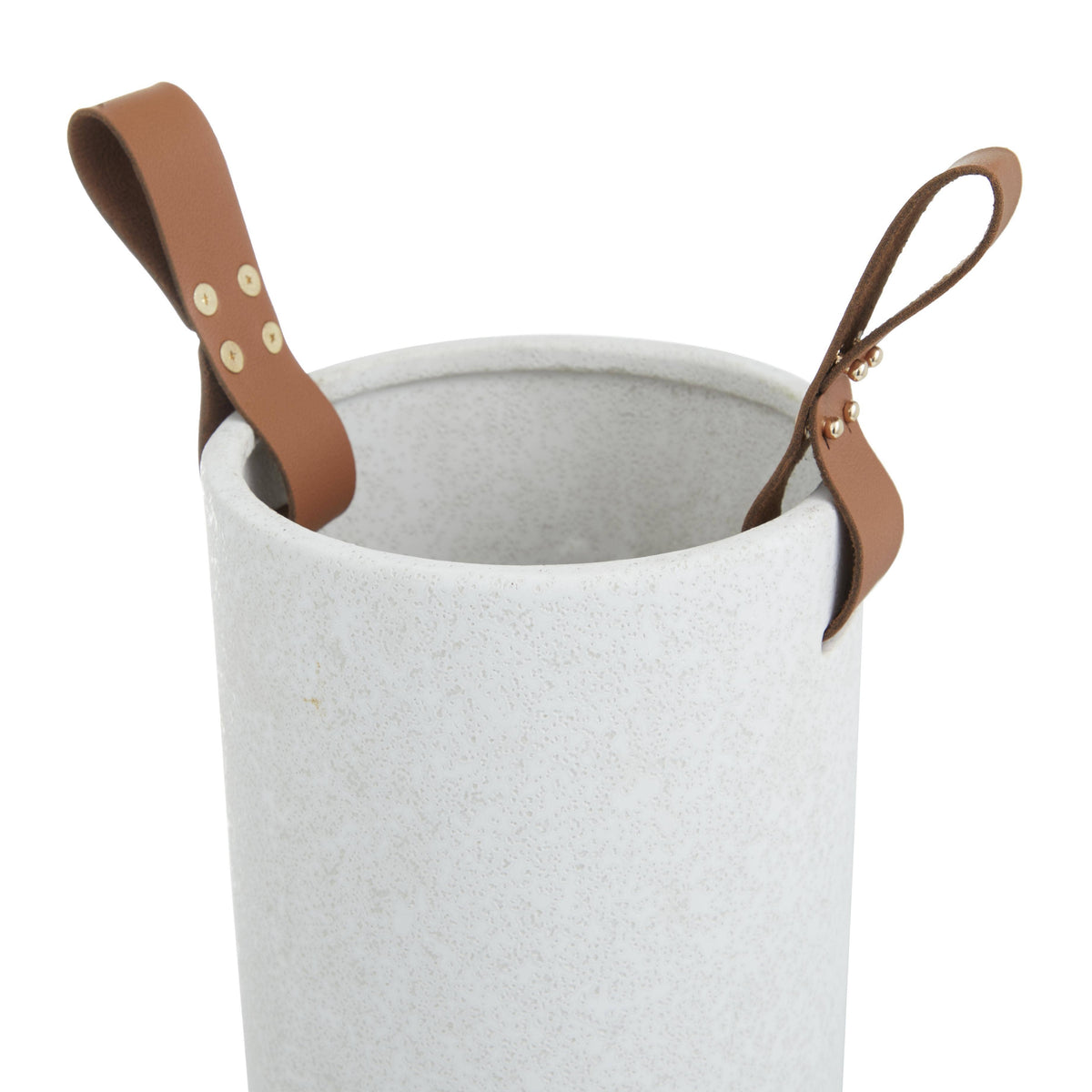 Contemporary White Ceramic Vase Set