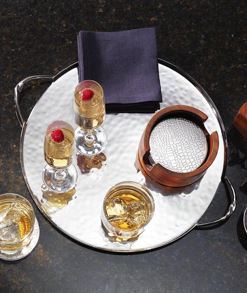 Infinity Round Tray w/ Twist Handles