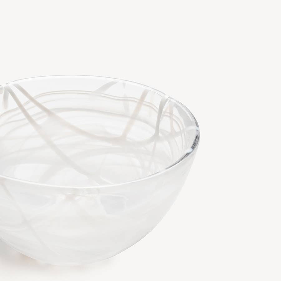 Contrast Bowl White/White Small