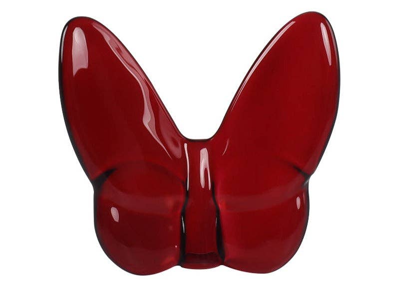 Crystal Butterfly in Burgundy