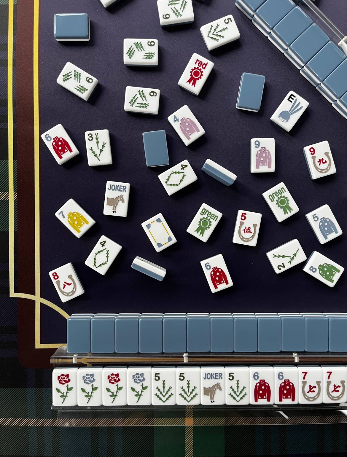 Polo Club (Equestrian) Mahjong Tiles (Racks and Mat not included)