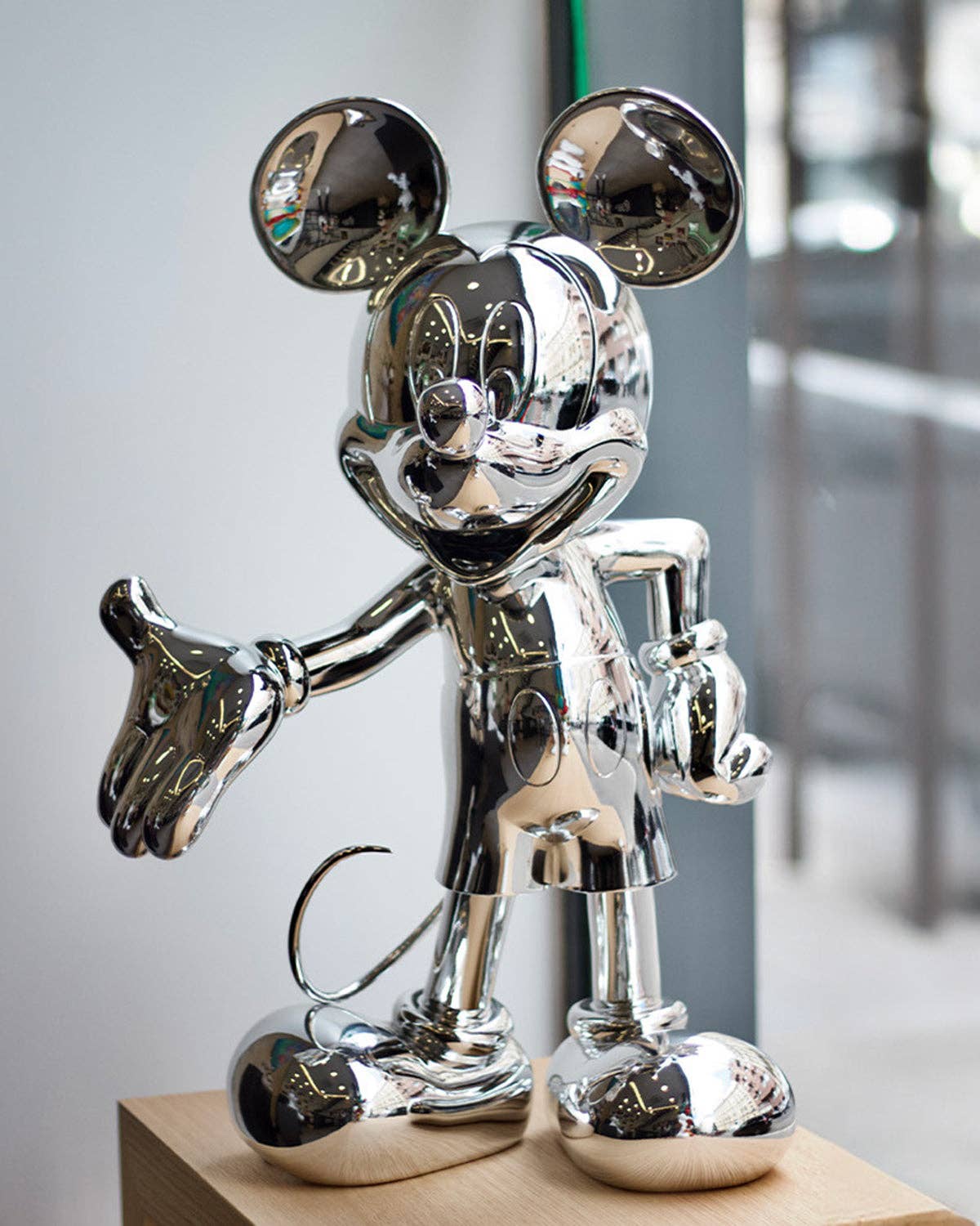 Mickey Mouse WELCOME Silver 12in by Leblon