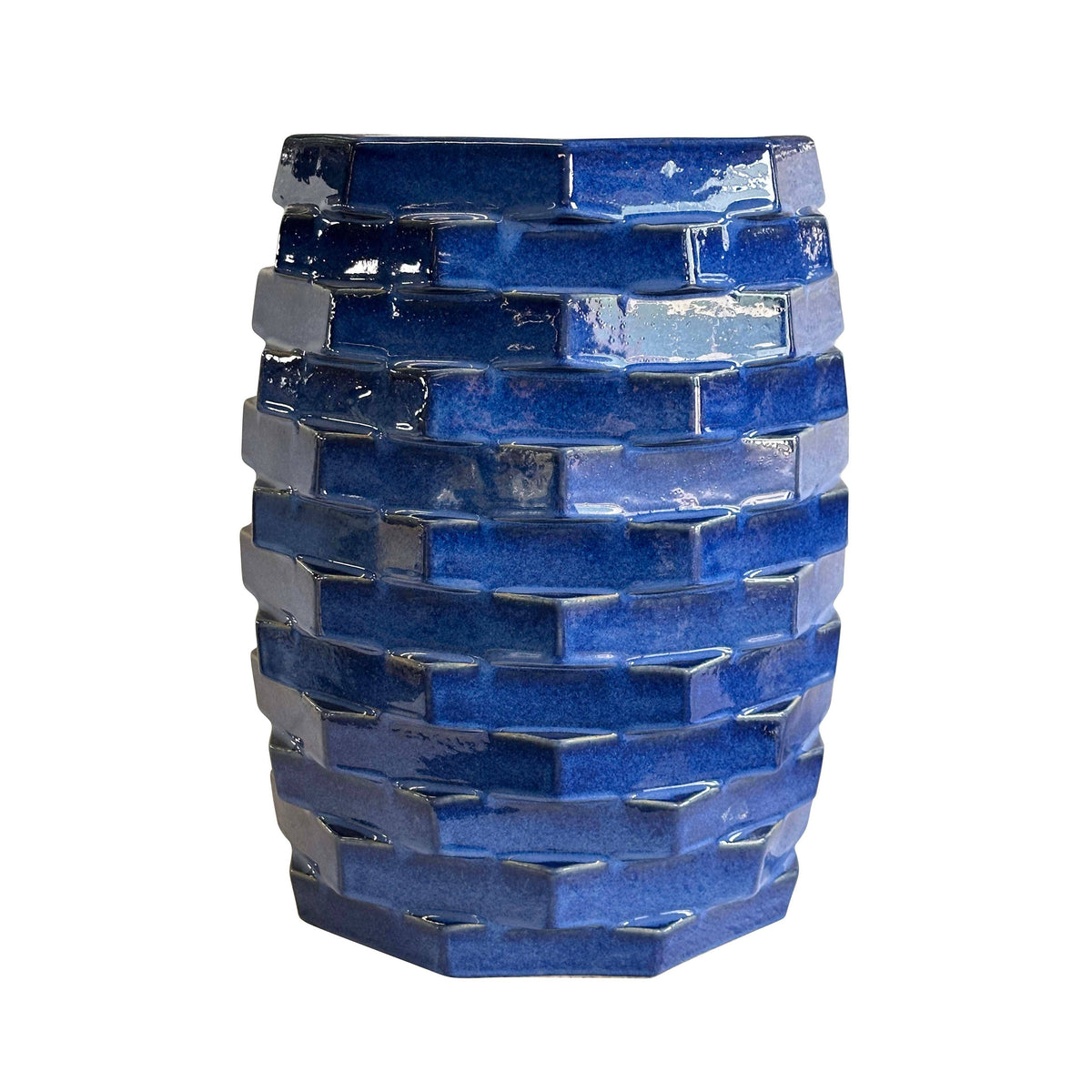 Lapis Blue Indoor/Outdoor Ceramic Side Table