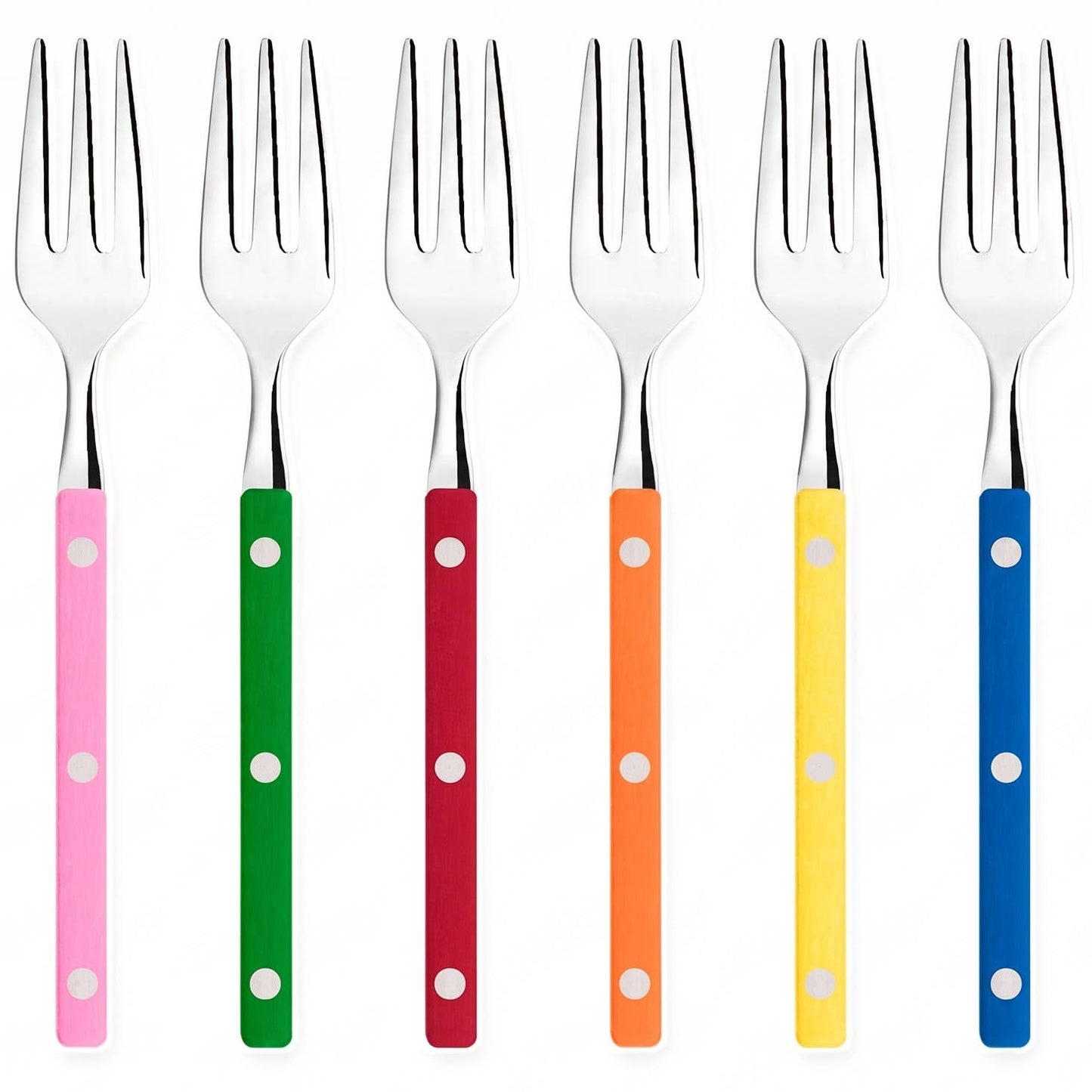 Allegra Cocktail Cake Fork Set fun vibrant pastel colors sold individually