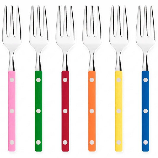 Allegra Cocktail Cake Fork Set fun vibrant pastel colors sold individually