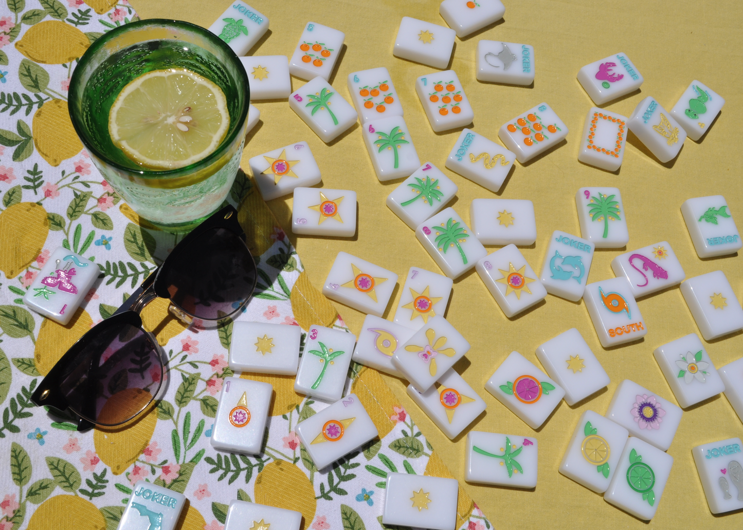 "Sunshine Tiles" Florida Inspired Mahjong Set (Hello Boca!)
