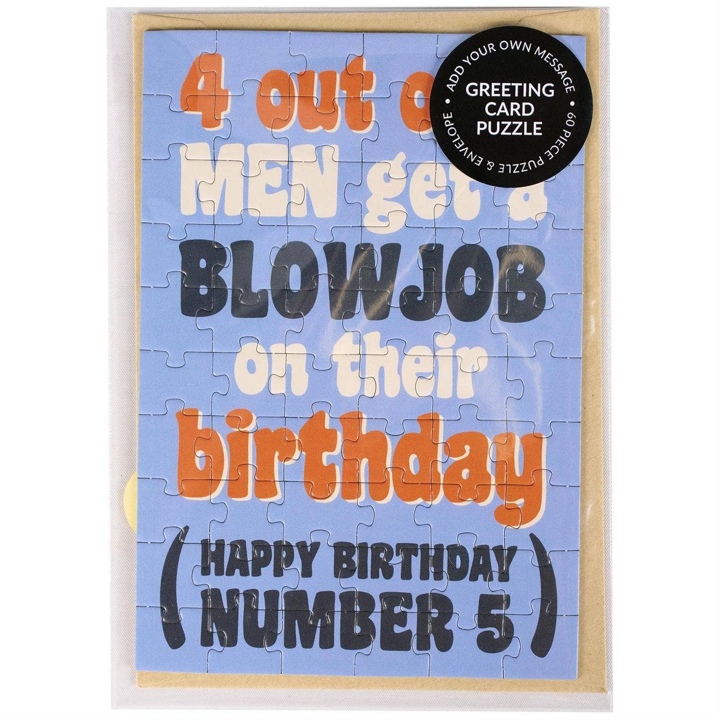 Number Five Puzzle Card