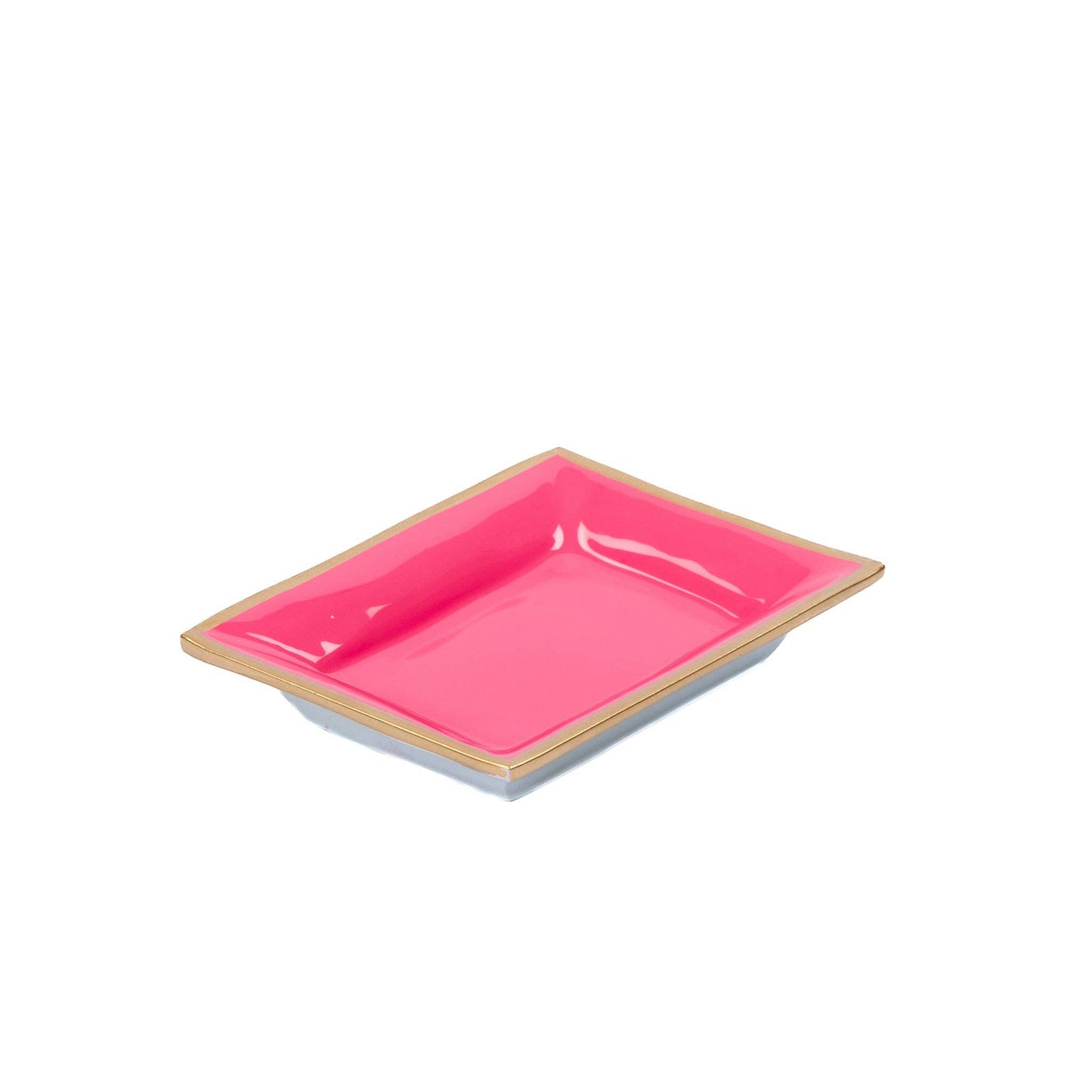 The Elizabeth Enameled Tray in Pink