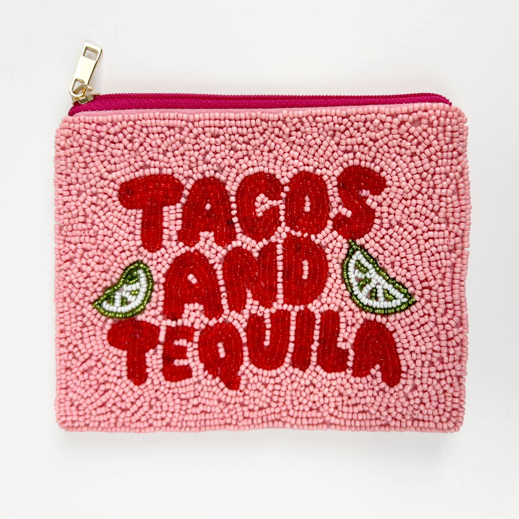 Tacos And Tequila Beaded Purse