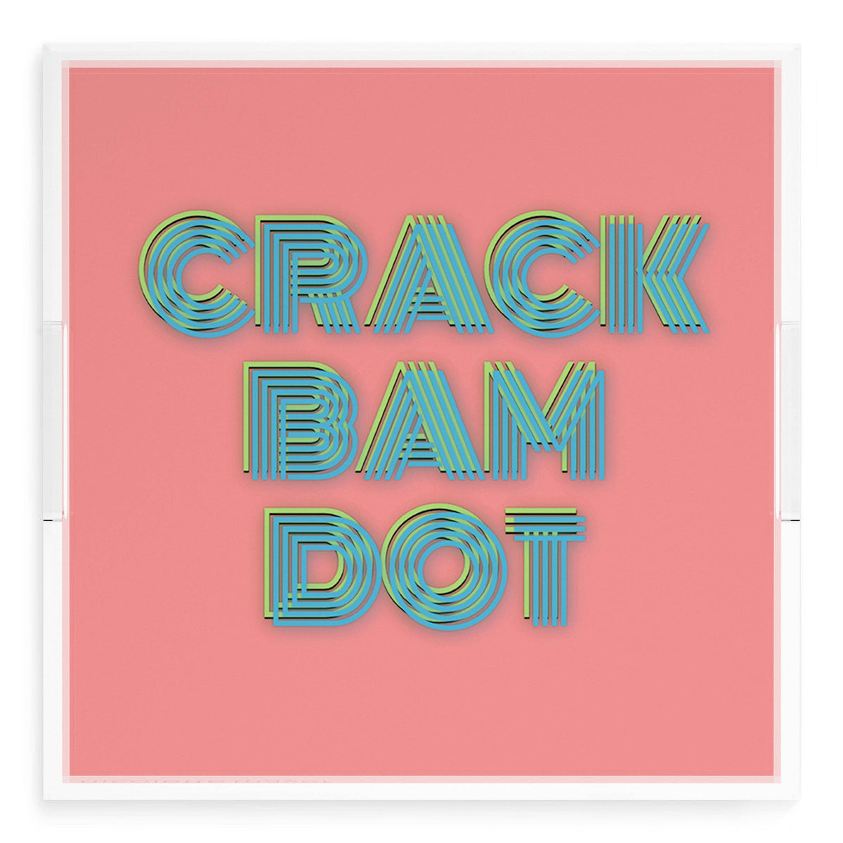 Mahjong Crack Bam Dot Petal Tendril Square Decorative Tray