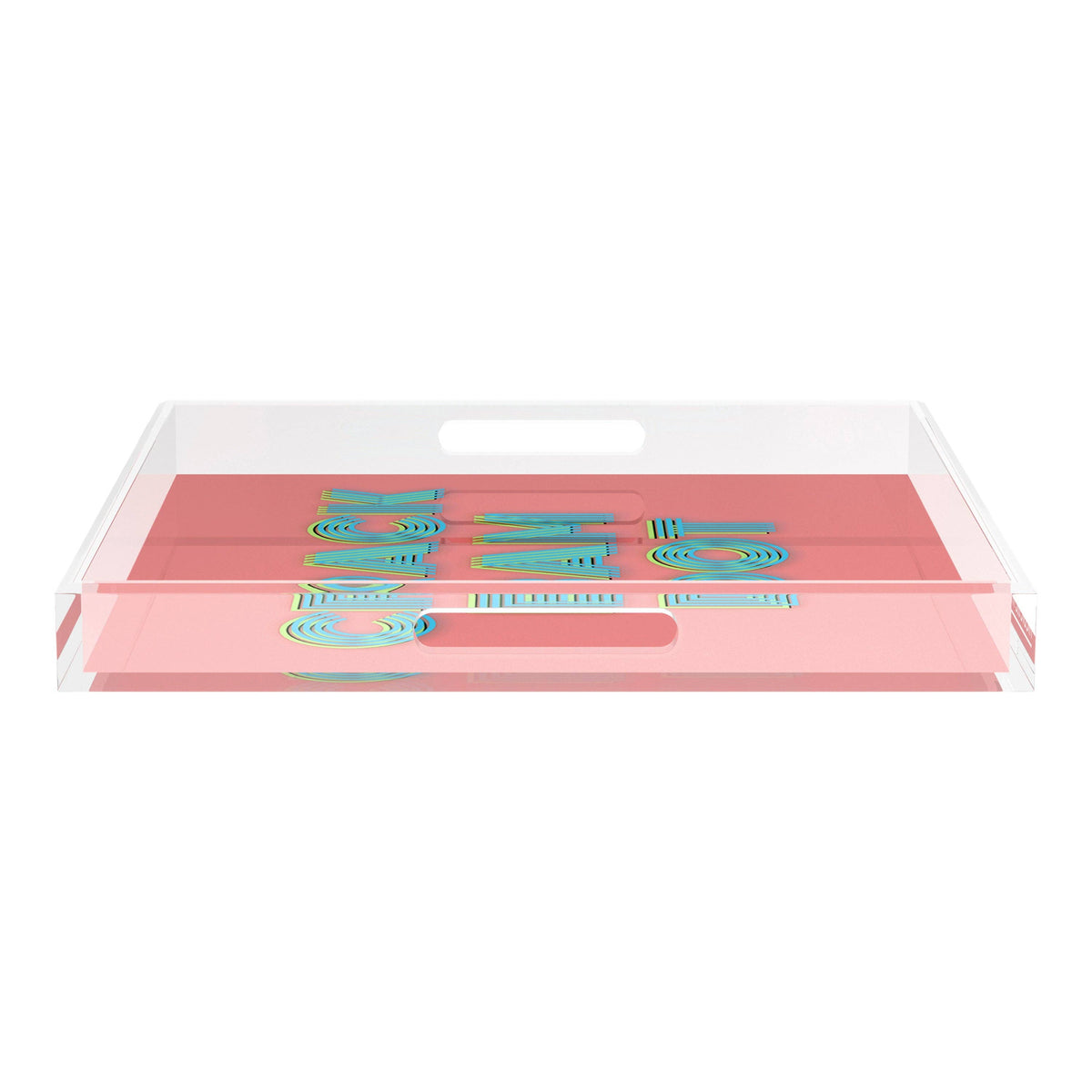 Mahjong Crack Bam Dot Petal Tendril Square Decorative Tray