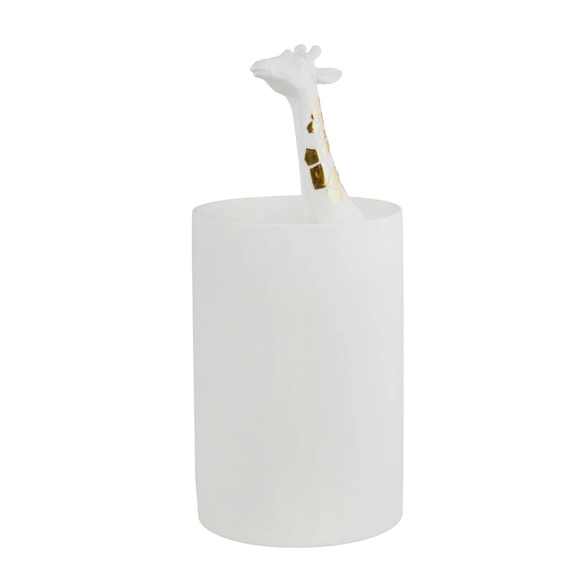 Giraffe Vase with Gold Accent