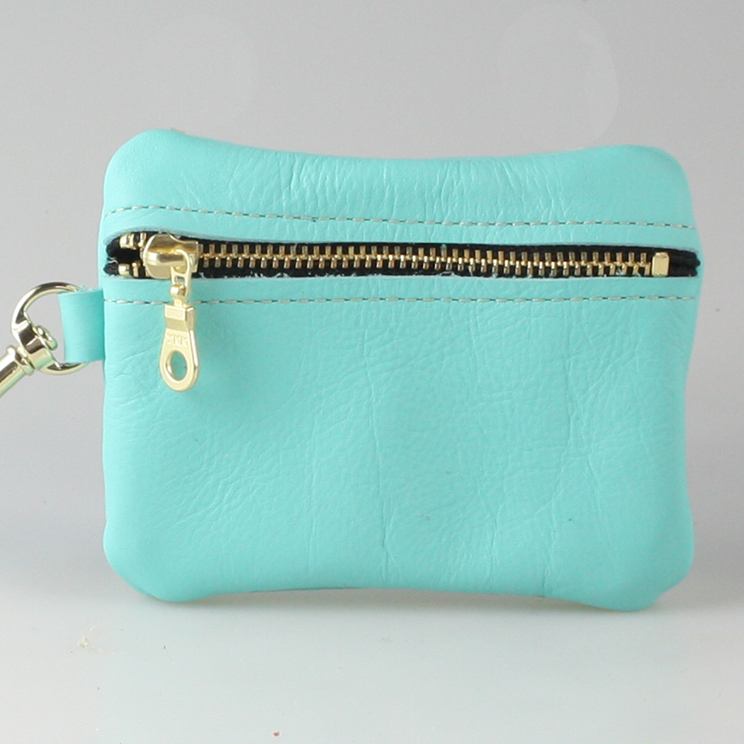 Soft Leather Zippered Pouch