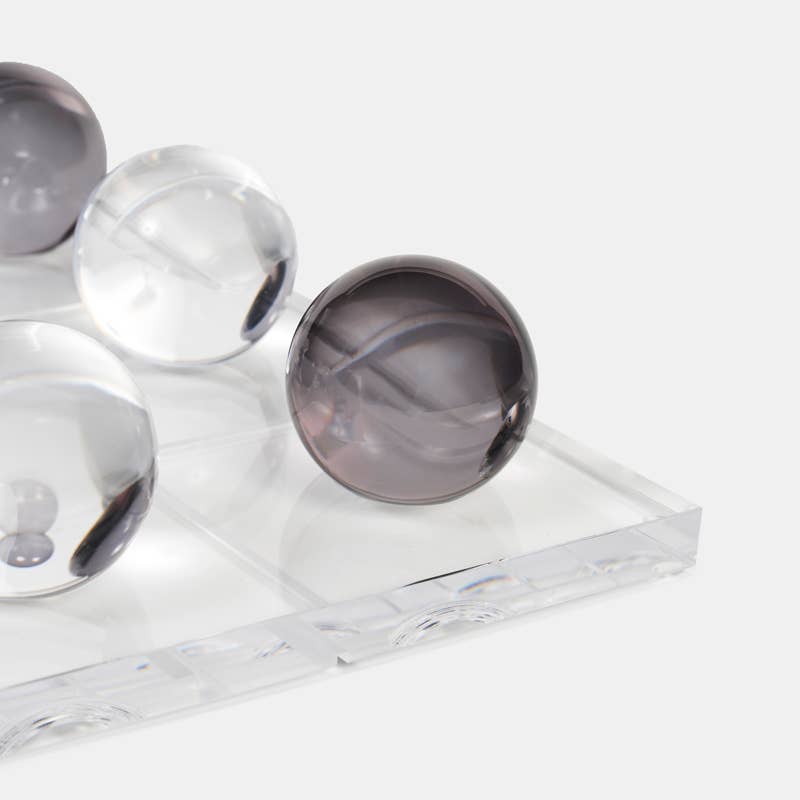 Acrylic Henged Tic-Tac-Toe Set