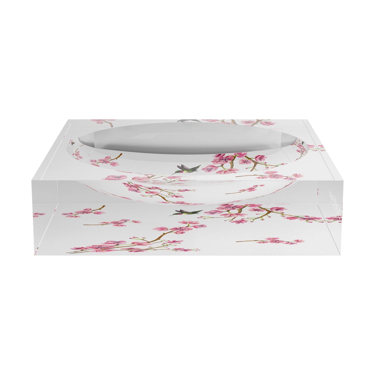 Blossom Fantasia White Acrylic Candy Catchall Dish